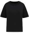 NS327 Native Spirit Ladies Oversize Washed Effect T-Shirt Washed Black colour image